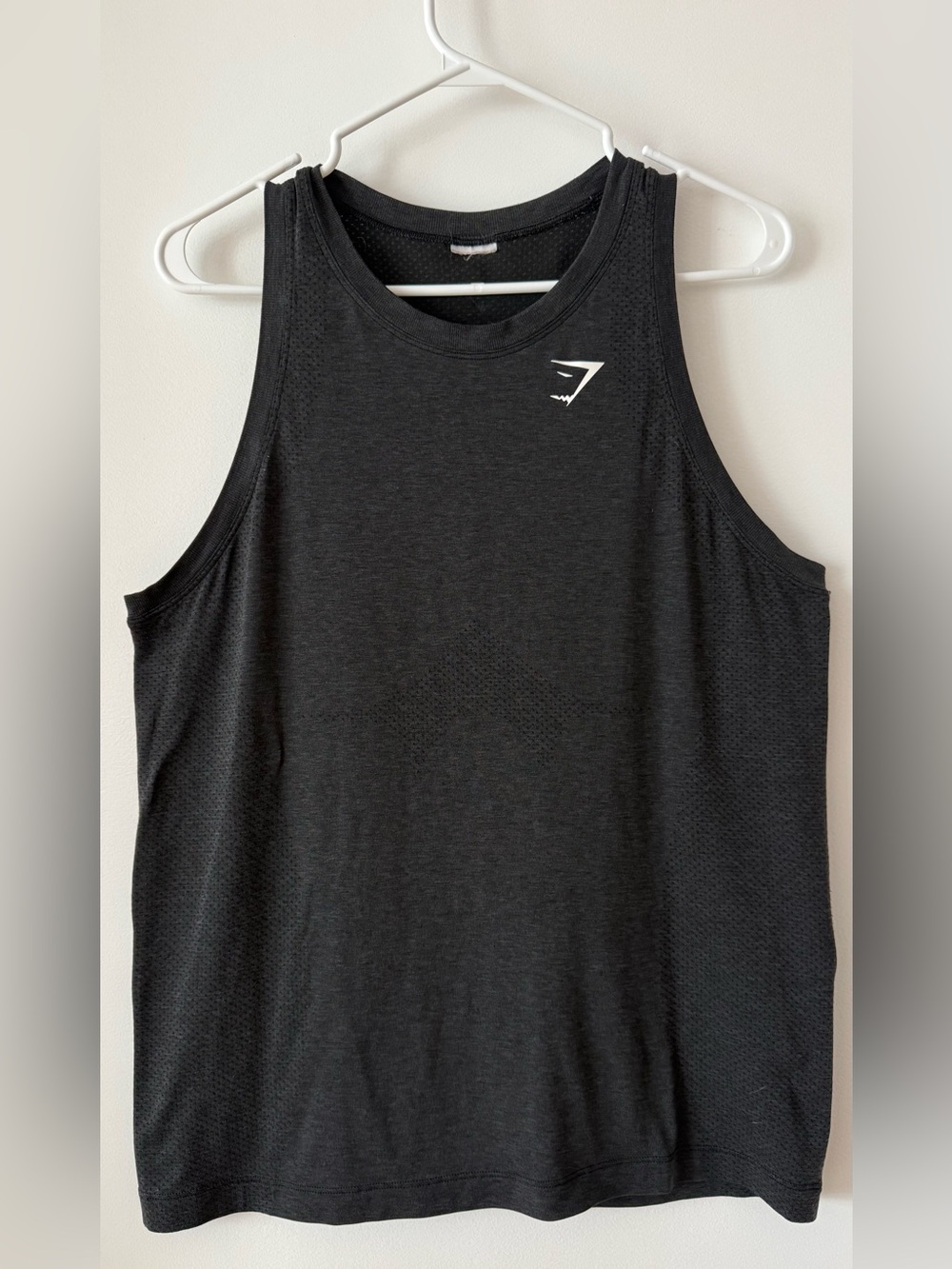 Gymshark Vital Seamless Tank Top – Black Marl – Medium
